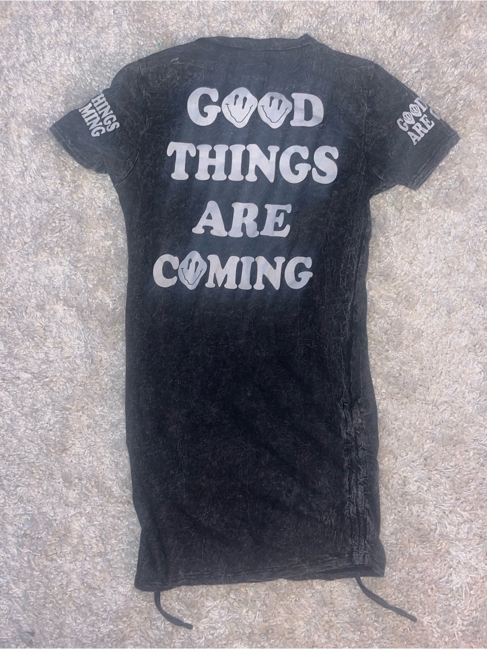 Good Things Are Coming Graphic Tee Dress